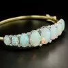 Victorian Style Oval Cut Opal Bangle Braclet