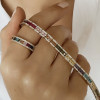 15.8ctw Multicolor Sapphire Tennis Bracelet