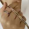 15.8ctw Multicolor Sapphire Tennis Bracelet
