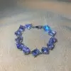 73ctw Multicul-Cut White Sapphire Statement Bracelet