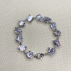 73ctw Multicul-Cut White Sapphire Statement Bracelet