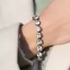 20ctw Round Cut White Sapphire Bracelet