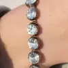 20ctw Round Cut White Sapphire Bracelet
