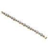 22ctw Cushion Cut Button Back Bracelet