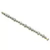 22ctw Cushion Cut Button Back Bracelet