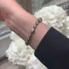 22ctw Cushion Cut Button Back Bracelet