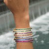 14ctw Baguette Cut Multicolor Tennis Bangle