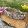29ctw Baguette Cut White Sapphire Statement Bracelet