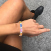 30ctw Oval Cut Multi-Color Sapphire Statement Bracelet