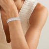 20ctw Round Cut White Sapphire Bold Tennis Bracelet