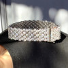 20ctw Round Cut White Sapphire Bold Tennis Bracelet