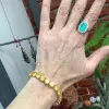 40ctw Round Cut Yellow Sapphire Tennis Bracelet