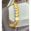 40ctw Round Cut Yellow Sapphire Tennis Bracelet