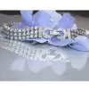 Bezal-Set Round Cut White Sapphire Statement Bracelet