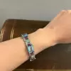 40ctw Art Deco Style Aquamarine Statement Bracelet