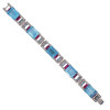 40ctw Art Deco Style Aquamarine Statement Bracelet