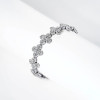 12ctw White Sapphire Flower Design Bracelet