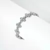 12ctw White Sapphire Flower Design Bracelet