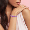46ctw Pear Cut Amethyst and Ruby Statement Bracelet