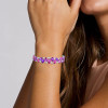 46ctw Pear Cut Amethyst and Ruby Statement Bracelet