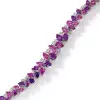 46ctw Pear Cut Amethyst and Ruby Statement Bracelet
