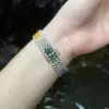 38ctw Multicolor Sapphire Five-Row Rainbow Bracelet