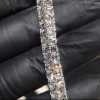 45ctw Asscher Cut White Two Row Bracelet