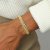 20ctw Round Cut Yellow and White Sapphire Tennis Bracelet
