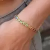 21ctw Heart Cut Multicolor Sapphire Rainbow Bracelet