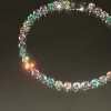 Round Cut Multicolor Sapphire Tennis Bracelet