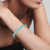 30ctw Round Cut Paraiba Tourmaline Bracelet