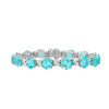 30ctw Round Cut Paraiba Tourmaline Bracelet