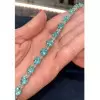 30ctw Round Cut Paraiba Tourmaline Bracelet