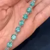 30ctw Round Cut Paraiba Tourmaline Bracelet