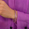 50ctw Emerald Cut Unisex Tennis Bracelet