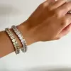 50ctw Emerald Cut Unisex Tennis Bracelet