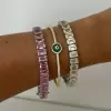 50ctw Emerald Cut Unisex Tennis Bracelet