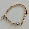 4ctw White Sapphire Georgian Art Deco Ball Chain Bracelet