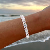 19ctw Round and Marquise Cut White Sapphire Statement Bracelet