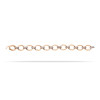 White Sapphire Two Tone Oval Link Bracelet