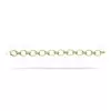 White Sapphire Two Tone Oval Link Bracelet