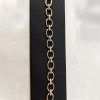 White Sapphire Two Tone Oval Link Bracelet