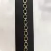 White Sapphire Two Tone Oval Link Bracelet