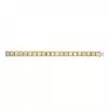 40ctw Bezel-Set Emerald Cut White Tennis Bracelet