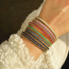 18ctw Candy Color Sapphire Stackable Bangle