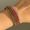 18ctw Candy Color Sapphire Stackable Bangle