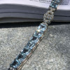 32ctw Asscher Cut Aquamarine Art-deco Vintage Bracelet