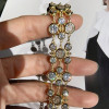 35ctw Round Cut Three Row Bubble Bracelet