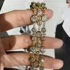 35ctw Round Cut Three Row Bubble Bracelet