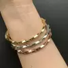 6ctw White Sapphire Paved Twist Mobius Bangle
